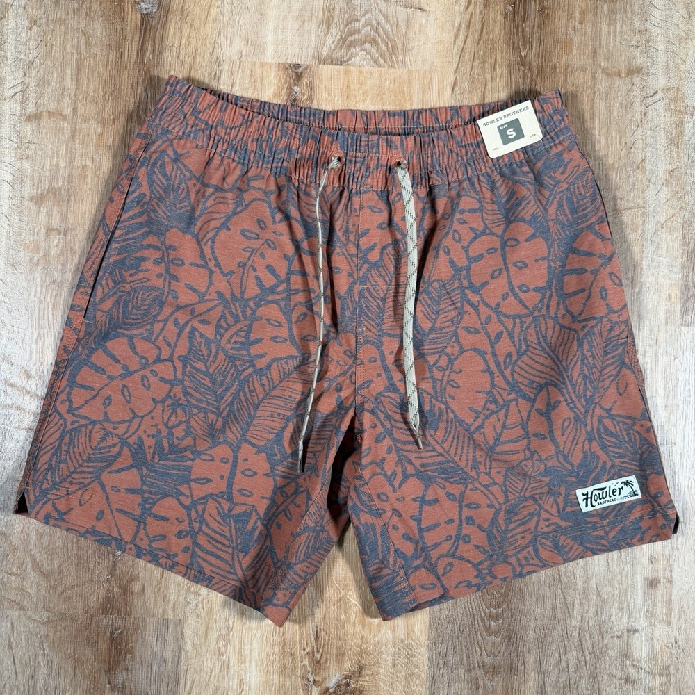 NEW Howler Brothers Men's Small Deep Set Boardshorts Swim Trunks Reef Madness